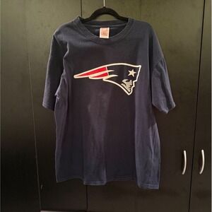 New England Patriots NFL Football Brady 12 T Shirt Mens XL Navy Blue